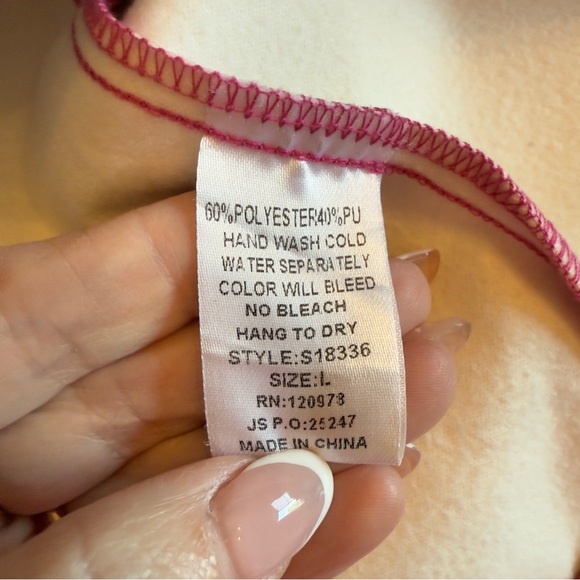 Entro boutique hot pink pleather mini skirt size L - Picture 8 of 8